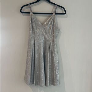 Lulu’s Silver Sleeveless Dress